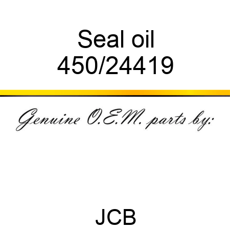 Seal, oil 450/24419