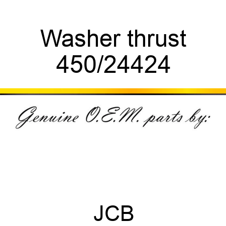 Washer, thrust 450/24424