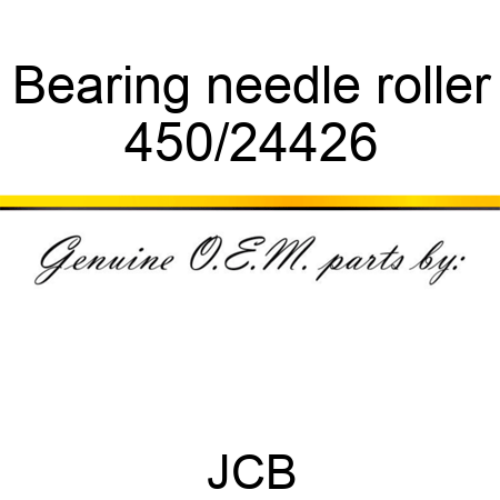 Bearing, needle roller 450/24426