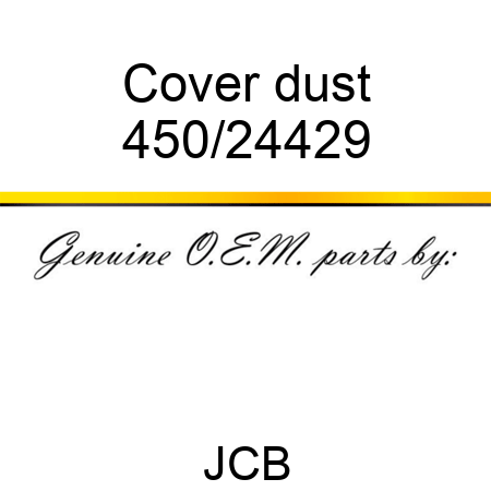 Cover, dust 450/24429