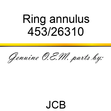 Ring, annulus 453/26310
