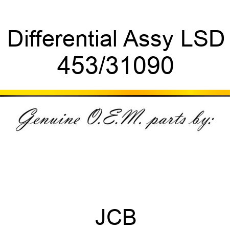 Differential, Assy LSD 453/31090