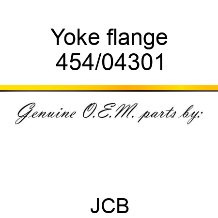 Yoke, flange 454/04301