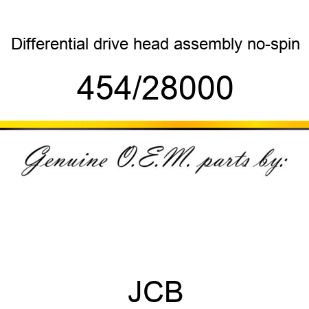 Differential, drive head assembly, no-spin 454/28000