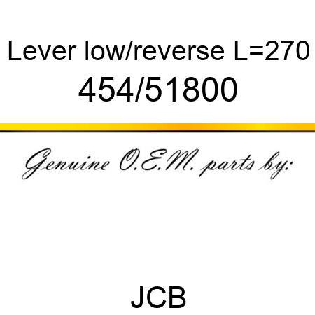 Lever, low/reverse, L=270 454/51800