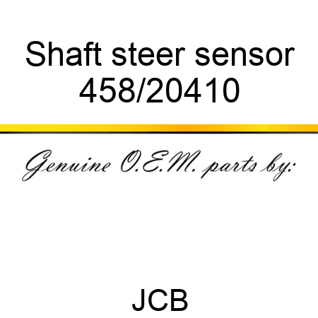 Shaft, steer sensor 458/20410