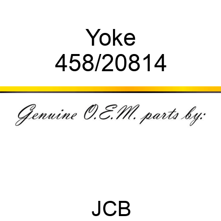 Yoke 458/20814