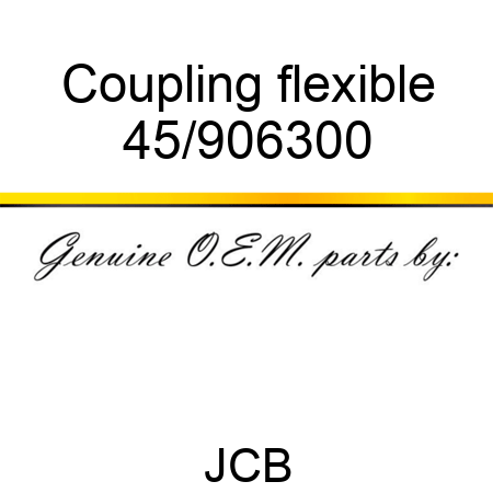 Coupling, flexible 45/906300