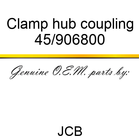 Clamp, hub coupling 45/906800