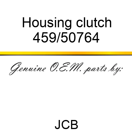 Housing, clutch 459/50764