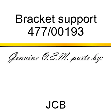Bracket, support 477/00193