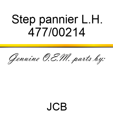 Step, pannier L.H. 477/00214