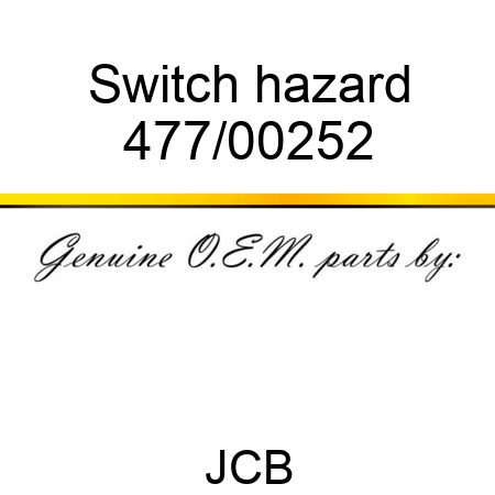 Switch, hazard 477/00252