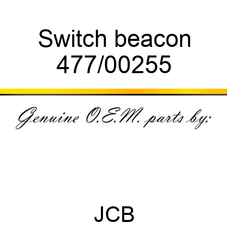 Switch, beacon 477/00255