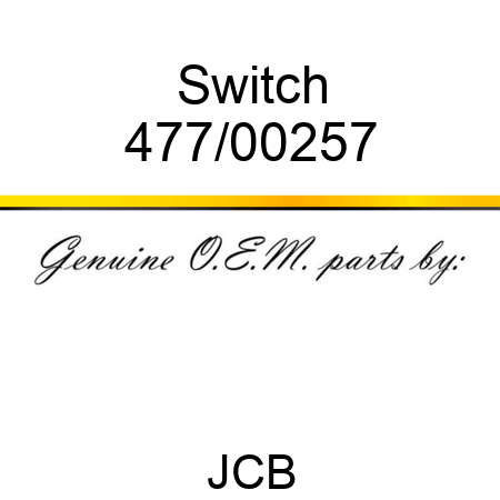 Switch 477/00257