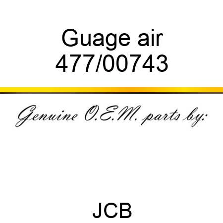 Guage, air 477/00743