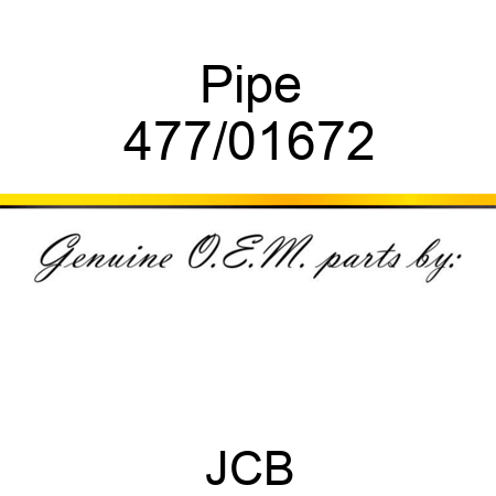 Pipe 477/01672