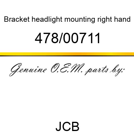 Bracket, headlight mounting, right hand 478/00711
