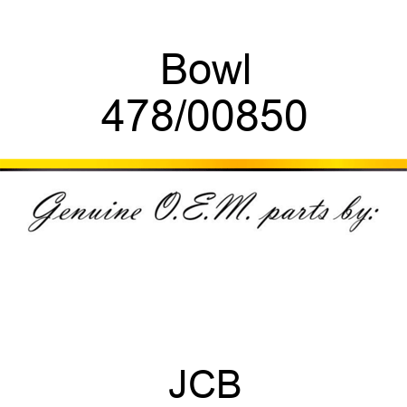 Bowl 478/00850