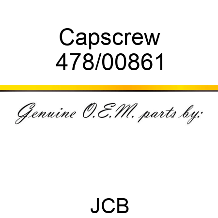 Capscrew 478/00861