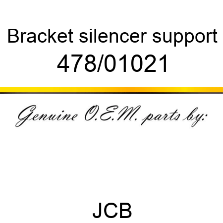Bracket, silencer support 478/01021