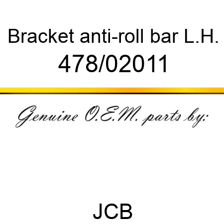 Bracket, anti-roll bar, L.H. 478/02011