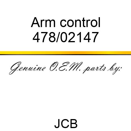 Arm, control 478/02147