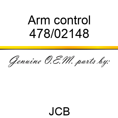 Arm, control 478/02148