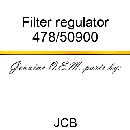 Filter, regulator 478/50900