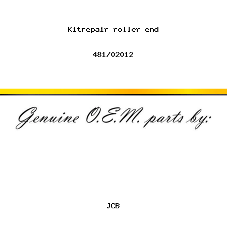 Kitrepair, roller end 481/02012