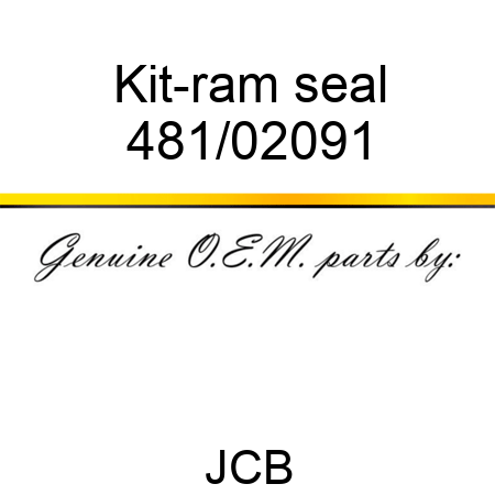 Kit-ram seal 481/02091