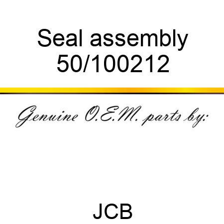 Seal, assembly 50/100212