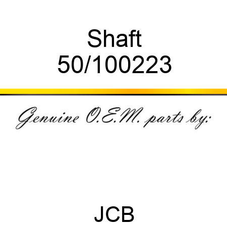 Shaft 50/100223