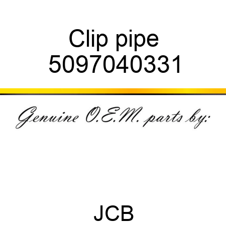 Clip, pipe 5097040331