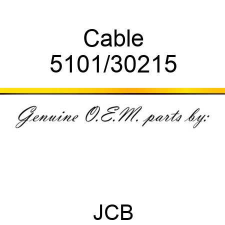 Cable 5101/30215
