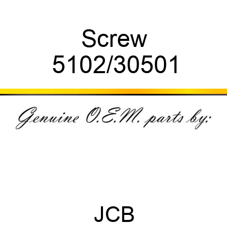 Screw 5102/30501