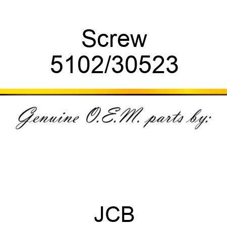 Screw 5102/30523