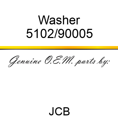 Washer 5102/90005