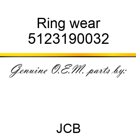 Ring, wear 5123190032