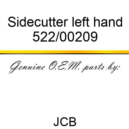 Sidecutter, left hand 522/00209