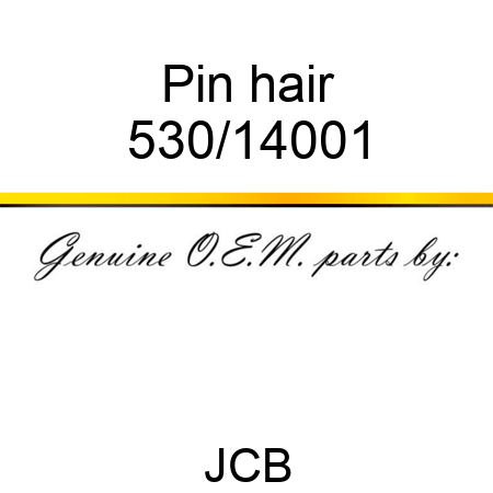 Pin, hair 530/14001