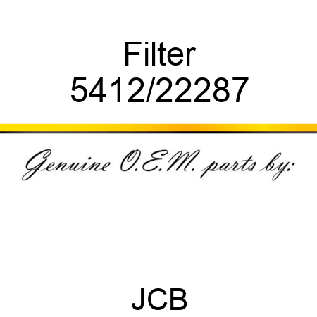 Filter 5412/22287