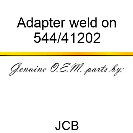 Adapter, weld on 544/41202