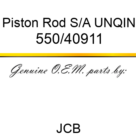 Piston, Rod S/A, UNQIN 550/40911