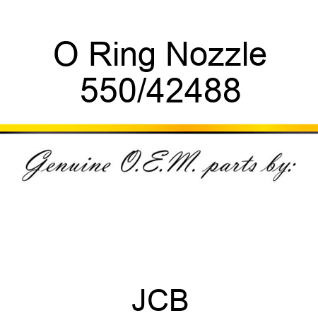 O Ring, Nozzle 550/42488