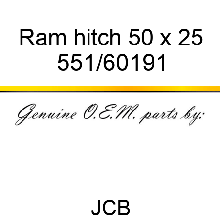 Ram, hitch, 50 x 25 551/60191