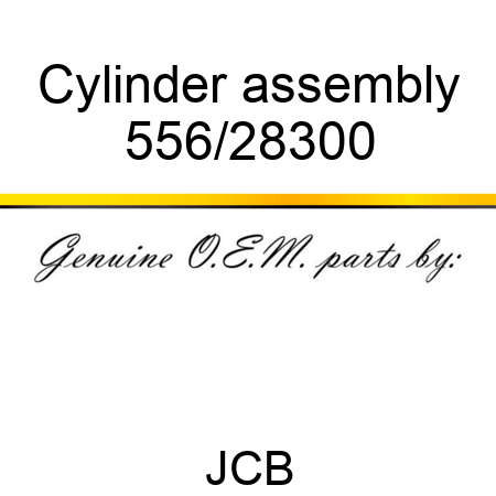 Cylinder, assembly 556/28300