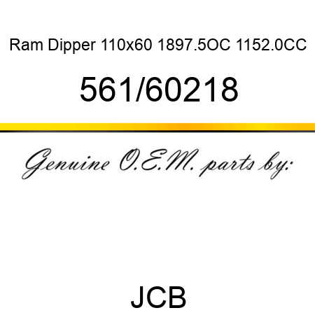 Ram, Dipper 110x60, 1897.5OC 1152.0CC 561/60218