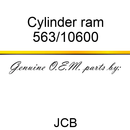 Cylinder, ram 563/10600