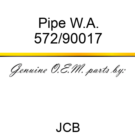 Pipe, W.A. 572/90017